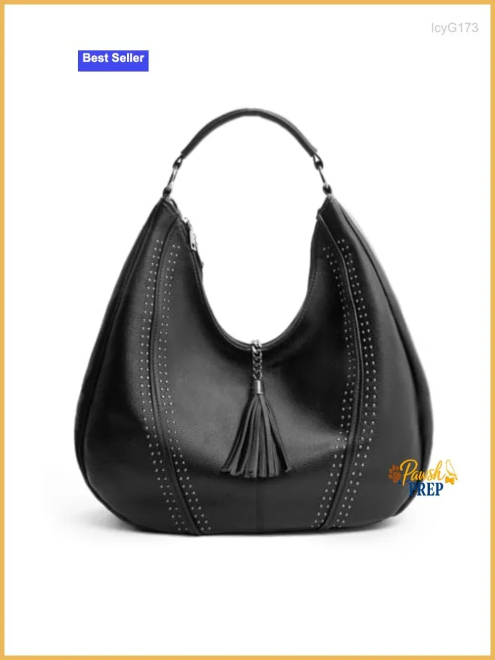 Large PU Leather Hobo Bag Crossbody Shoulder Tote Handbag with Zipper